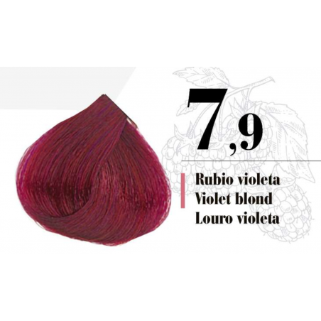Tinte Salerm Visión 7-9 Tono Rubio Violeta - 75 ML
