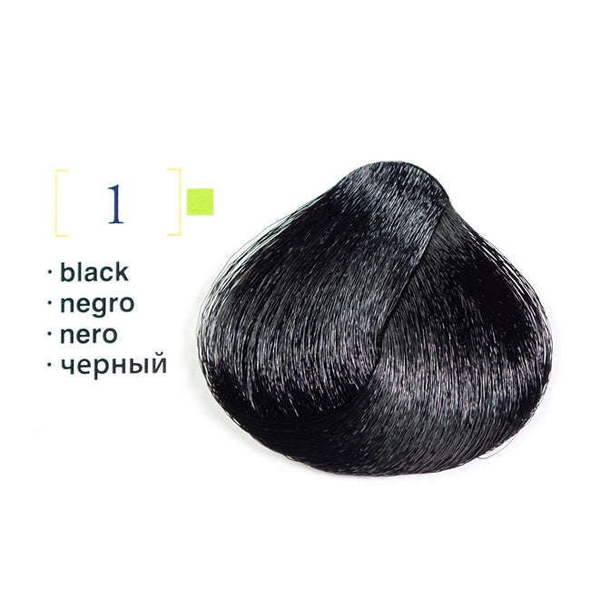 Tinte Salerm Vision 1 Tono Negro- 75 ML