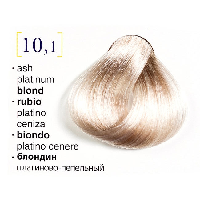 Tinte Salerm Visión 10-1 Rubio Platino Ceniza 75 ML