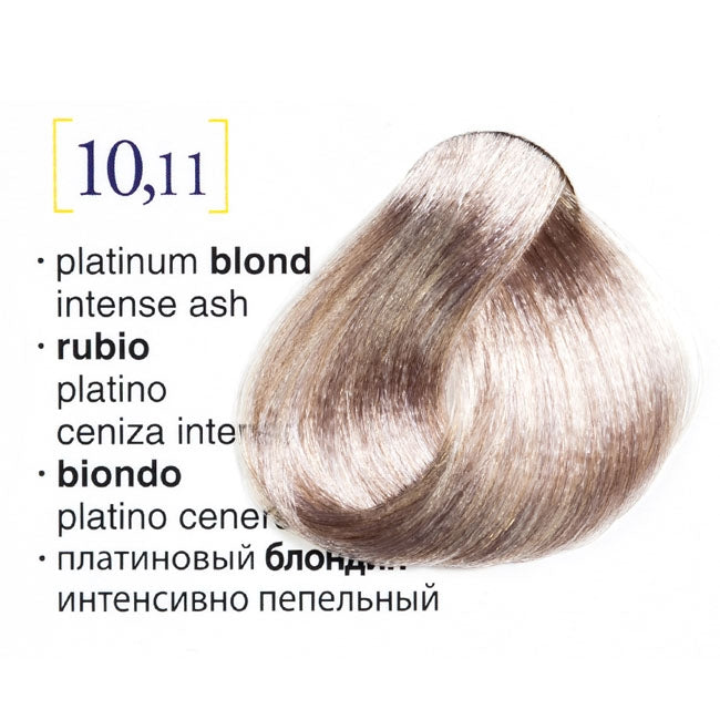 Tinte Salerm Visión 10-11 Rubio Platino Ceniza Intenso 75 ML
