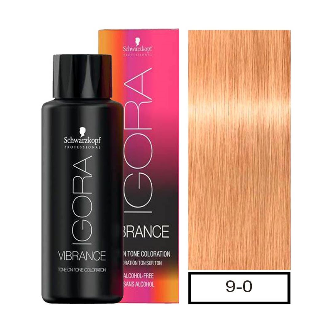 Tinte Igora Vibrance 9-0 Rubio Muy Claro Natural 60 ml- Coloración Demipermanente