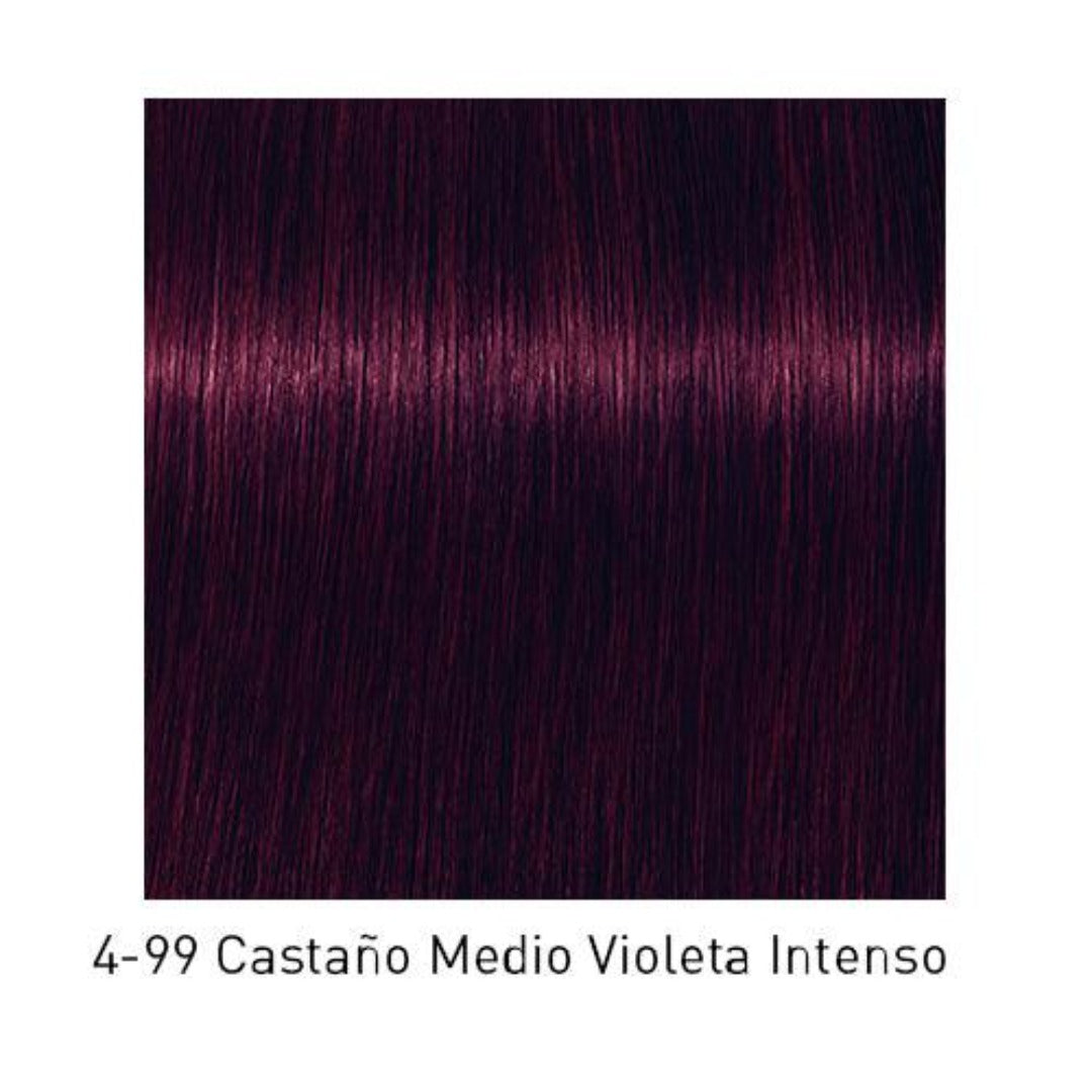 Tinte Igora Royal 4-99 Castaño Medio Violeta Intenso