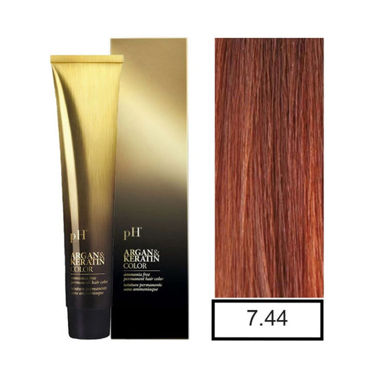 Tinte PH Color 7-44 Rubio Cobre Intenso