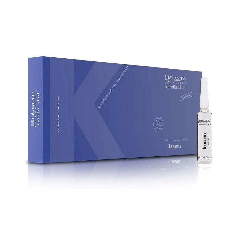 Ampolla Keramix- Keratin Shot (Unidad y Caja x12)- Ampolla alisadora/ Control Frizz